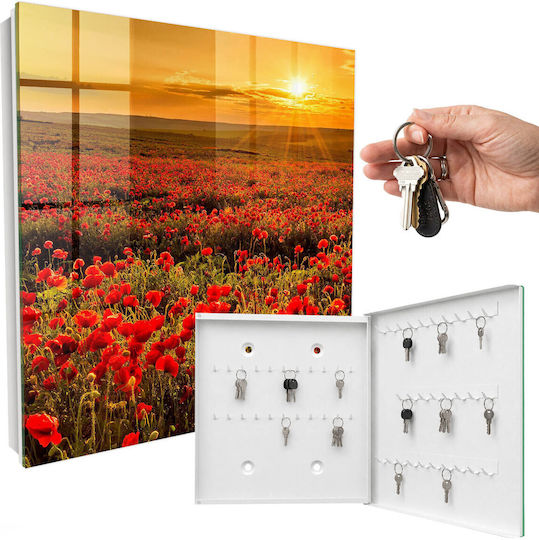 Tulup Metallic Key Hooks 50 Hooks 30x30x5cm