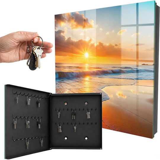Tulup Metallic Key Hooks 50 Hooks 30x30x5cm