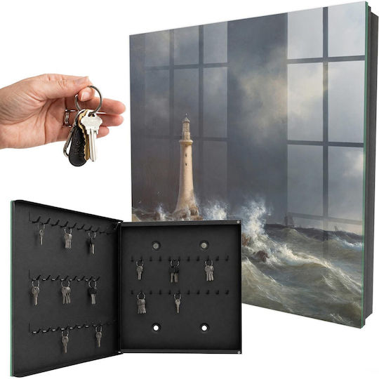 Tulup Metallic Key Hooks 50 Hooks 30x30x5cm