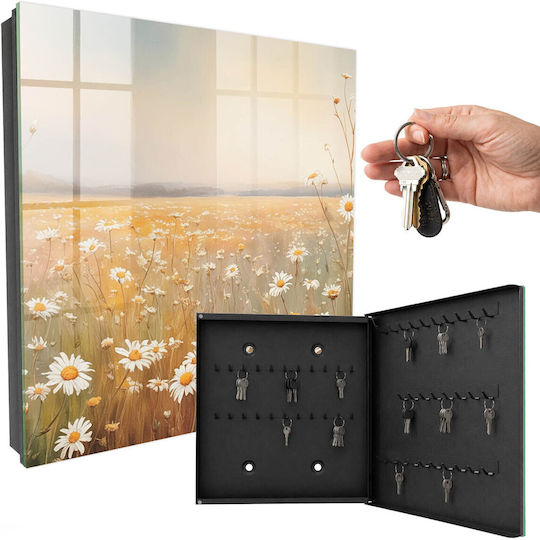 Tulup Metallic Key Hooks 50 Hooks 30x30x5cm