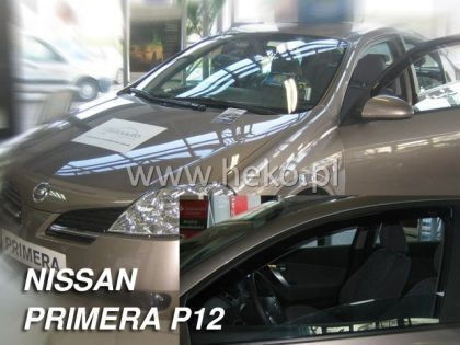 Heko Set of Windbreakers Front and Rear Car Dark Fime for Nissan Primera 4pcs