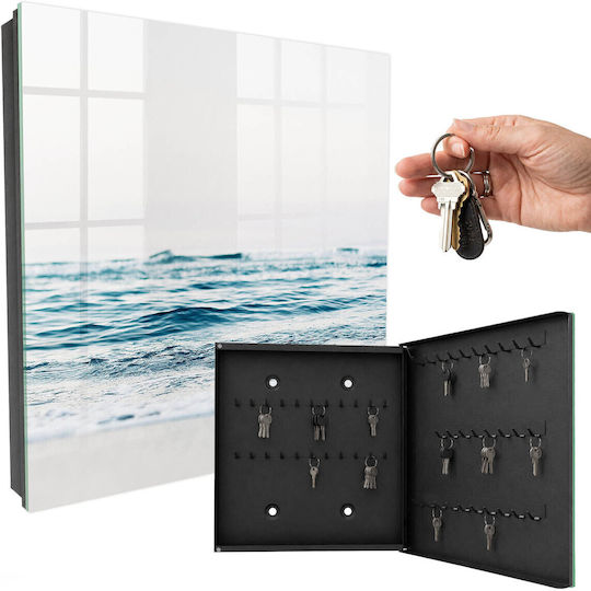Tulup Metallic Key Hooks 50 Hooks 30x30x5cm