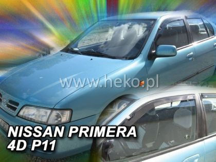 Heko Set of Windbreakers Front Car Dark Fime for Nissan Sunny 2pcs