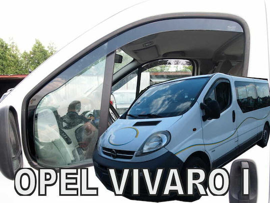 Heko Set of Windbreakers Front Car Dark Fime for Opel Vivaro Renault Trafic Nissan Primastar 2pcs