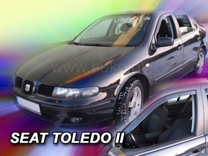 Heko Set of Windbreakers Front Car Dark Fime for Seat Toledo 2pcs