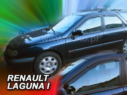 Heko Set of Windbreakers Front Car Dark Fime for Renault Laguna 2pcs