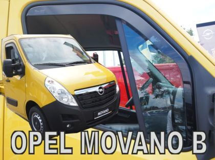 Heko Set of Windbreakers Front Car Dark Fime for Opel Movano Nissan NV400 2pcs