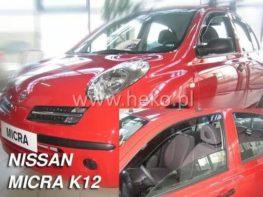 Heko Комплект Ветробрани Dark Fime за Nissan Micra 2бр