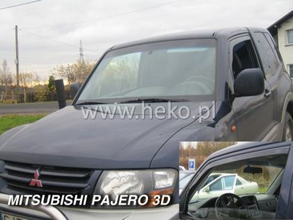Heko Set of Windbreakers Front Car Dark Fime for Mitsubishi Pajero Pinin 2pcs