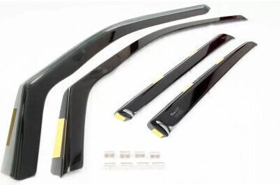 Heko Set of Windbreakers Front and Rear Car Dark Fime for Opel Insignia 4pcs