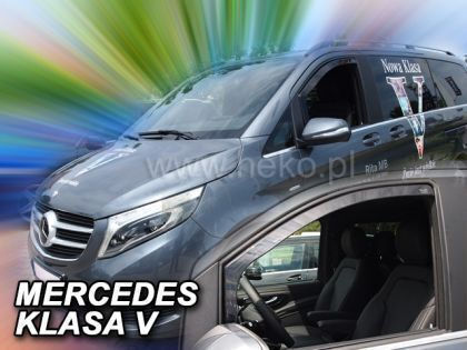Heko Set of Windbreakers Front Car Dark Fime for Mercedes-Benz Vaneo 2pcs