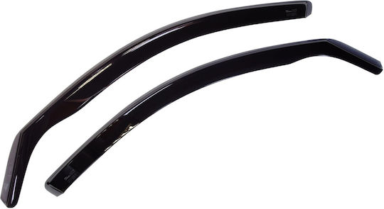 Heko Set of Windbreakers Front Car Dark Fime for Seat Leon 2pcs