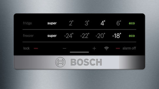 Bosch Kühl-Gefrierkombination 438Es Total NoFrost H203xB70xT67cm. Metal Look KGN49XLEA