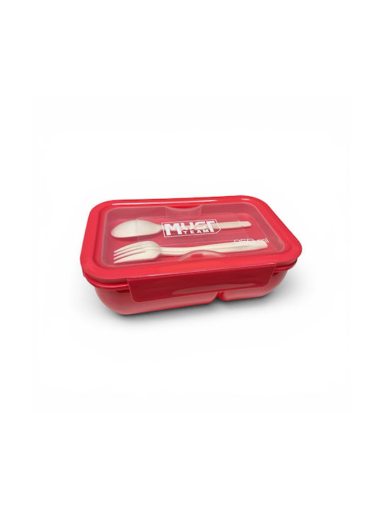 Must Team Plastic Lunch Box Orange 950ml