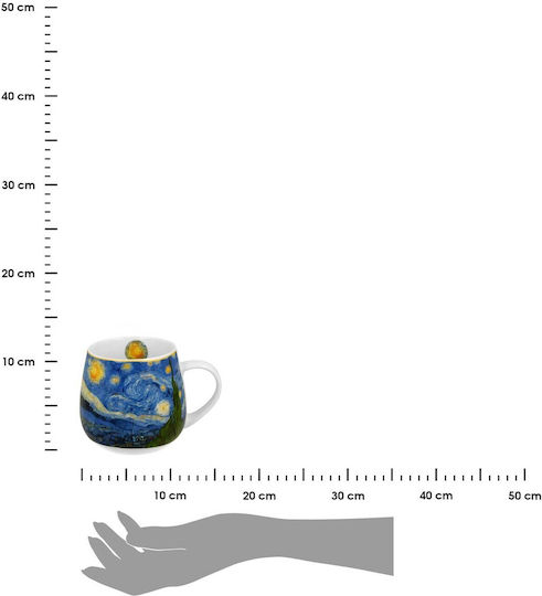 Becher aus Porzellan Schwarz 430ml