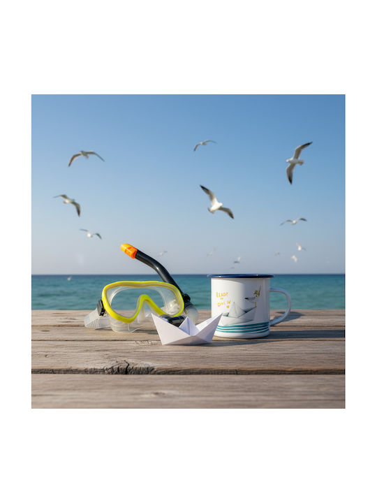 Enamel Mug Greek Me Up 360ml Seagull Tct11305