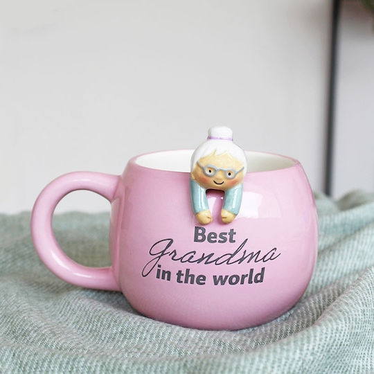 Winkee Becher Keramik Rosa 500ml