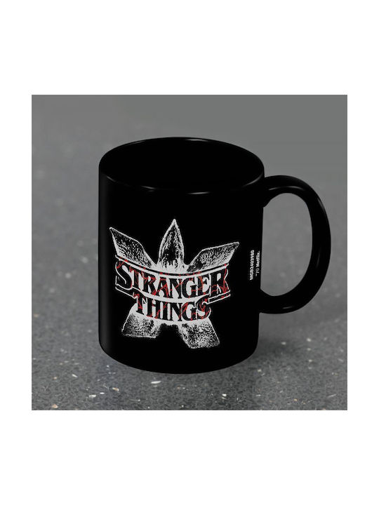 Pyramid International Stranger Things Demogorgon Logo Ceramic Mug Black 330ml