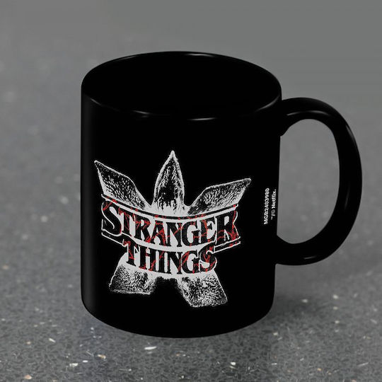 Pyramid International Stranger Things Demogorgon Logo Ceramic Mug Black 330ml