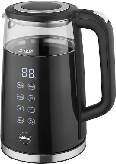 Eldom Βραστήρας 1.7lt 2200W Μαύρος