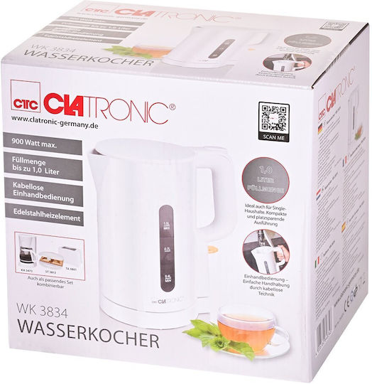 Clatronic Fierbător 1l 900W Alb