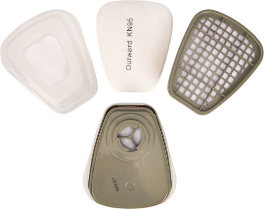 Kit Protecție Pentru Vopsitor Mască Filtru Mănuși Din Nitril D10030+rnitrio Mărimea S