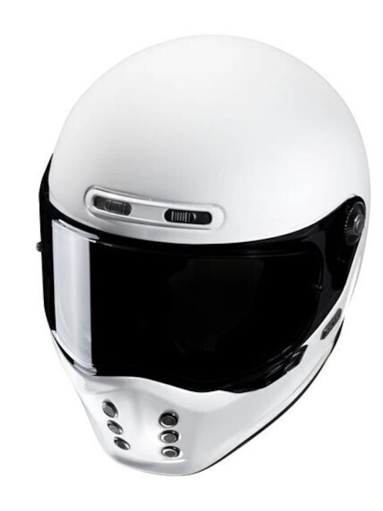 HJC V10 White Motorradhelm Volles Gesicht ECE 22.06 1380gr