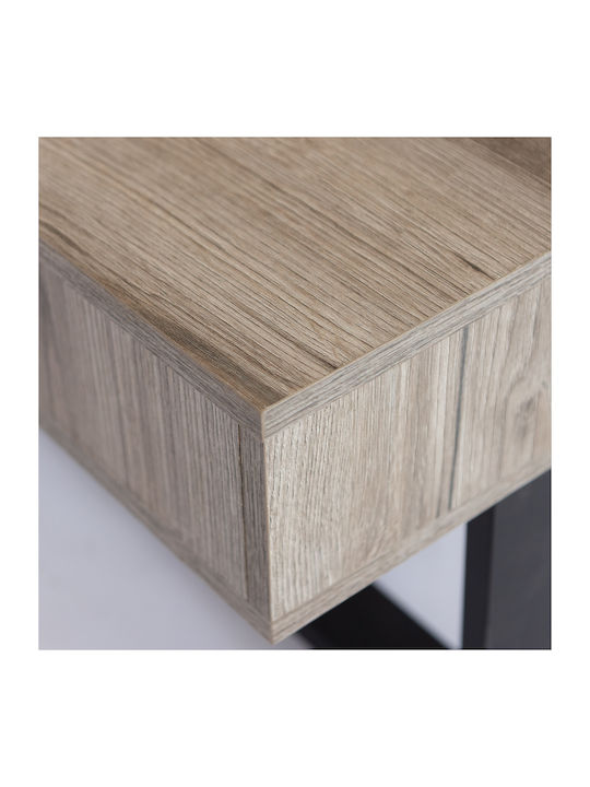 Rectangular Central Smart Wooden Coffee Table with Lifting Mechanism Grey W110xD70xH39cm