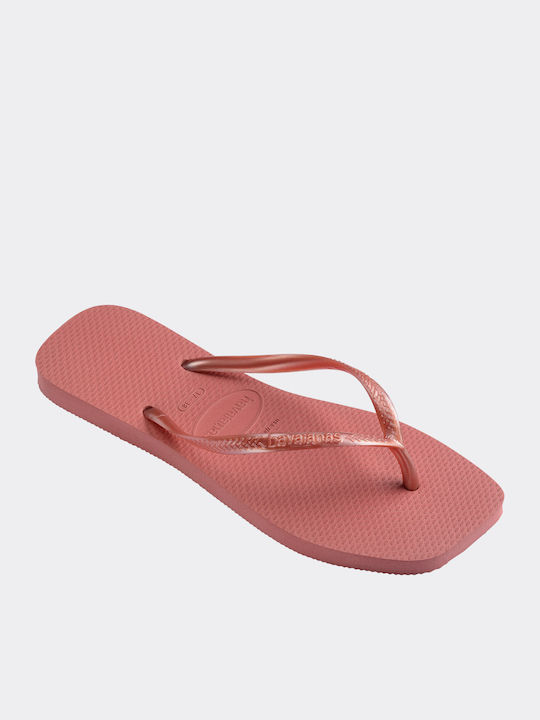Slim Square Джапанки в Розов Цвят