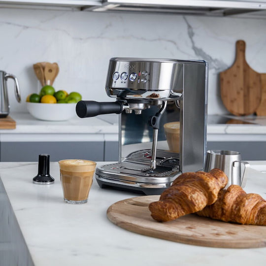 Sage Μηχανή Espresso 1600W Πίεσης 9bar Ασημί SES500BSS