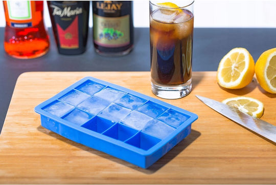 Hendi Ice Tray Cube Silicone 15 Slots Blue