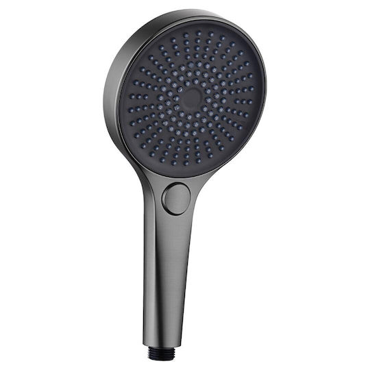 Handheld Showerhead Abs 3 Functions Imex Arizona Mda020/bgm Black Gun Metal Pvd Φ12cm