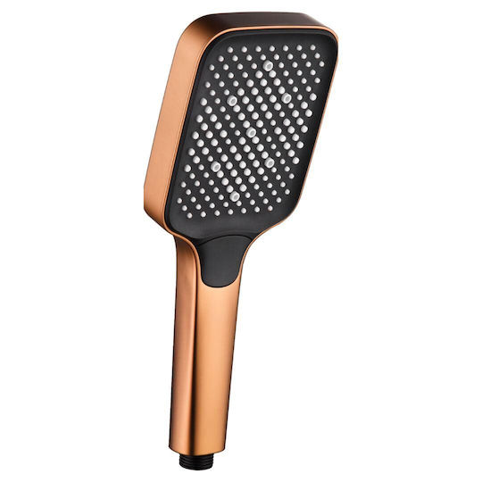 Τηλέφωνο Ντους Abs 3 Λειτουργιών Imex Portland Mdp021/orc Ματ Rose Gold Χαλκός Pvd 12εκ