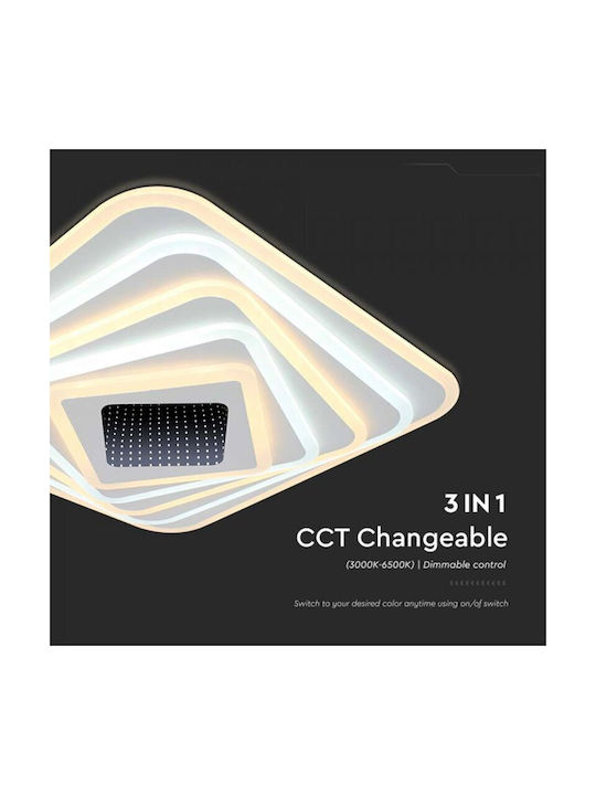 V-TAC Ceiling Mount Light 50cm White with Integrated LED and Remote Control