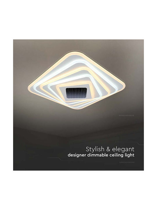 V-TAC Ceiling Mount Light 50cm White with Integrated LED and Remote Control