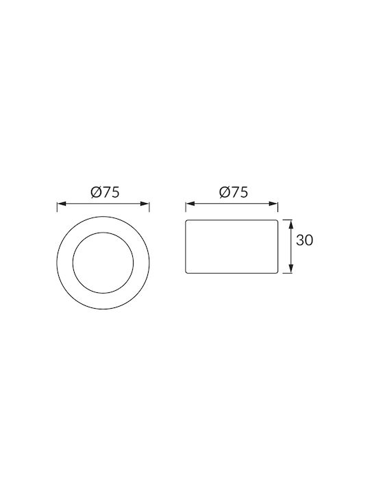 Ideus Plafonieră 7.5buc LED