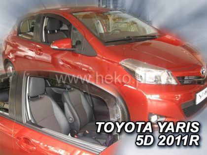 Heko Set of Windbreakers Front Car Dark Fime for Toyota Starlet 3D 1989-1996 2pcs