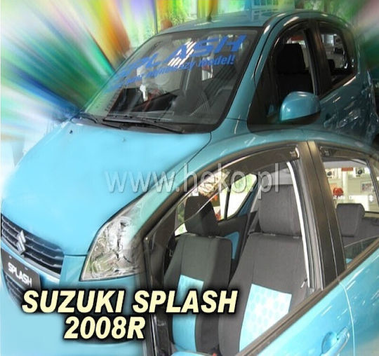 Heko Set of Windbreakers Front Car Dark Fime for Suzuki Splash 2pcs