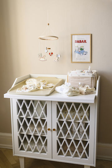 Cam Cam Copenhagen Cot Mobile with Mirror Vintage Toys for Newborns
