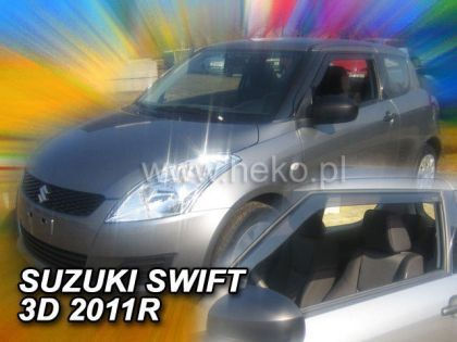 Heko Set of Windbreakers Front Car Dark Fime for Suzuki Carry 2pcs