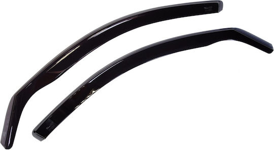 Heko Set of Windbreakers Front Car Dark Fime for Toyota Prius+ 2pcs