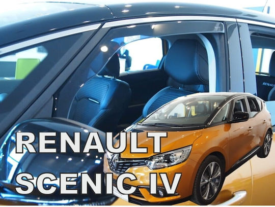 Heko Set of Windbreakers Front Car Dark Fime for Renault Grand Scenic / Scenic 2pcs