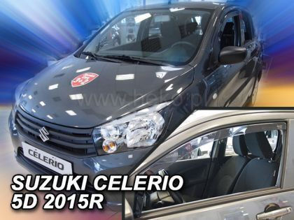 Heko Set of Windbreakers Front Car Dark Fime for Suzuki Celerio 2pcs
