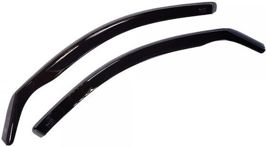 Heko Set of Windbreakers Front and Rear Car Dark Fime for Skoda Fabia 4pcs