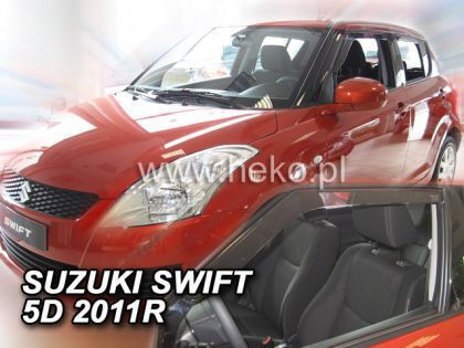 Heko Set of Windbreakers Front Car Dark Fime for Suzuki Swift 2pcs