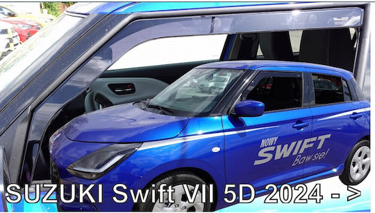 Heko Set of Windbreakers Front Car Dark Fime for Suzuki Swift 5D 2024+ 2pcs