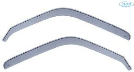 DGA Set of Windbreakers Front Car Dark Fime for Toyota Hiace 1990-1995 2pcs