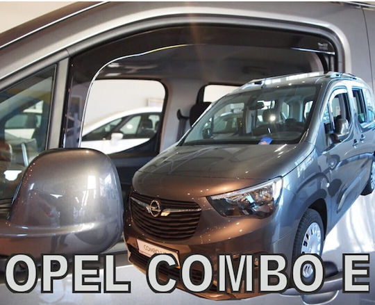 Heko Satz Windabweiser Vordere Dark Fime für Peugeot Partner / Rifter Opel Kombi Citroen Berlingo 2Stück