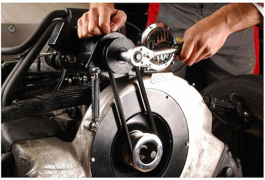 Set Profesional Extol Premium 39 Piese Chei Tubulare Biți 3/8" Șurubelniță cu Clichet
