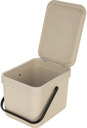 Brabantia Sort & Go Waste Bin Plastic Beige 6L